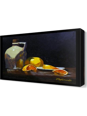 Dekor Sevgisi Portakal ve Sürahi Tablosu 45x30 cm