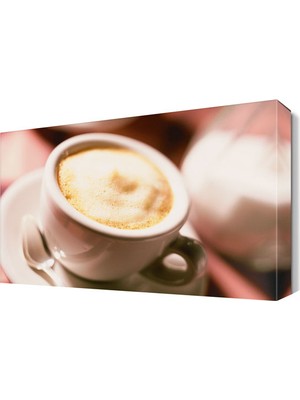 Dekor Sevgisi Kremalı Kahve Canvas Tablo  45x30 cm
