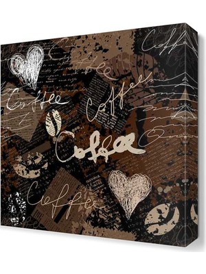 Dekor Sevgisi Coffee Canvas Tablo 30x30 cm