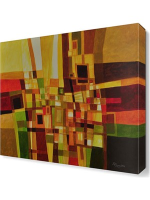 Dekor Sevgisi Küçük Kareler Tablosu 30x30 cm