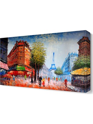 Dekor Sevgisi Eyfel Kulesi ve Paris Tablosu 60x40 cm