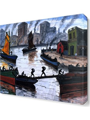 Dekor Sevgisi Benito Quinquela Martin Tablosu 30x30 cm