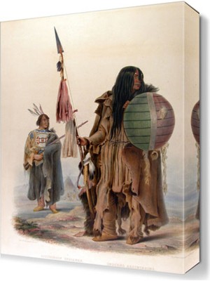 Dekor Sevgisi KArl Bodmer Tablosu 45x30 cm