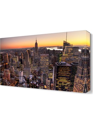 Dekor Sevgisi New York Tablosu 45x30 cm