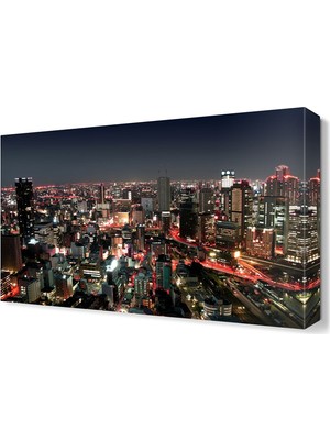 Dekor Sevgisi Gece Osaka Tablosu 45x30 cm