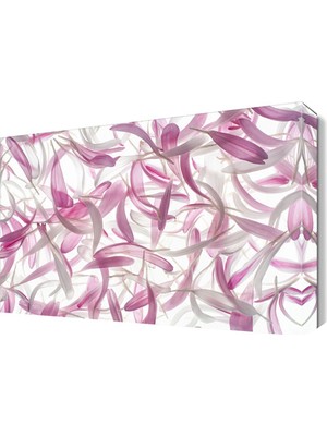 Dekor Sevgisi Pembe Yapraklar 2 Tablosu 45x30 cm