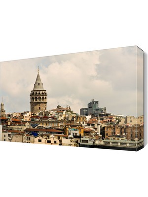 Dekor Sevgisi Galata Kulesi Manzara Tablosu 45x30 cm