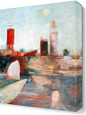 Dekor Sevgisi Liman Tablosu 45x30 cm