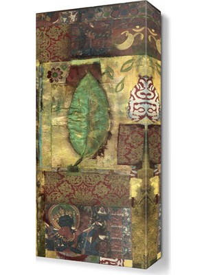 Dekor Sevgisi Yaprak Desenli Tablo 45x30 cm