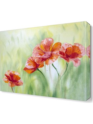 Dekor Sevgisi Yağlı Boya Gelincik Tablosu 45x30 cm