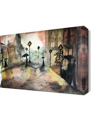 Dekor Sevgisi Sokak Arası Canvas Tablo 45x30 cm