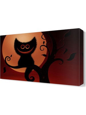 Dekor Sevgisi Mart Kedisi Canvas Tablo  45x30 cm