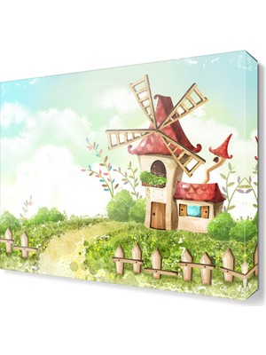Dekor Sevgisi Yel Değirmeni Tablosu 45x30 cm