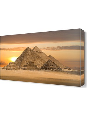Dekor Sevgisi Piramitler3 Canvas Tablo  45x30 cm