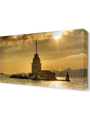 Dekor Sevgisi Kız Kulesi3 Canvas Tablo  45x30 cm