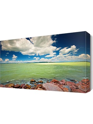 Dekor Sevgisi Gökyüzü ve Deniz Manzarası Canvas Tablo  45x30 cm
