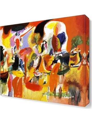 Dekor Sevgisi A.Gorky Soyut6 Canvas Tablo  30x30 cm