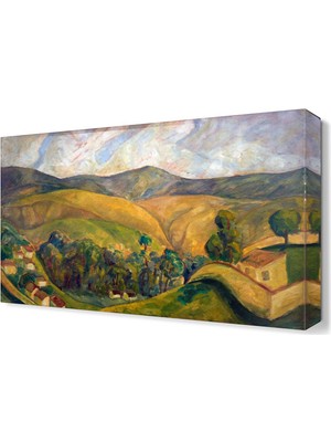 Dekor Sevgisi Dağ Evi Canvas Tablo  45x30 cm
