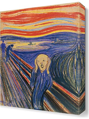 Dekor Sevgisi Çığlık Edvard Munch Canvas Tablo  45x30 cm