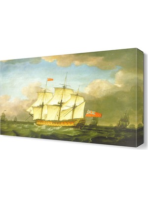 Dekor Sevgisi Savaş Gemisi Canvas Tablo   45x30 cm