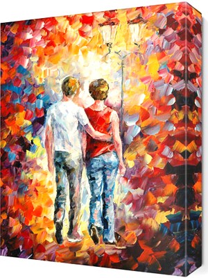 Dekor Sevgisi Genç Aşıklar Canvas Tablo  45x30 cm