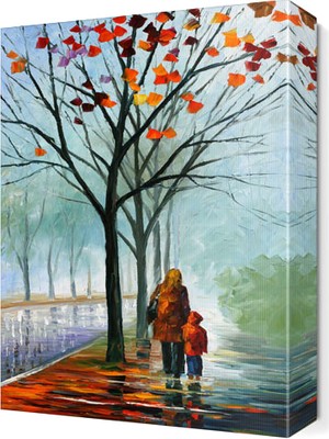Dekor Sevgisi Anne ve Çocuk2 Canvas Tablo  45x30 cm