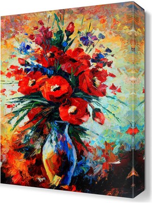 Dekor Sevgisi Bir Buket Güzellik Canvas Tablo  45x30 cm
