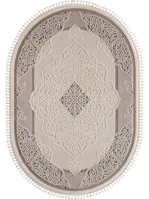 Sanat Halı Lüks 6826 Oval Kahverengi