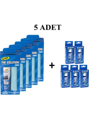 The Solution Lcd, Led, Ekran, Laptop, Tablet, Bilgisayar, Televizyon, Cep Telefonu, Gözlük, Kamera, Koruyucu Ve Parlatıcı Doğal Temizleme, Temizlik Seti – 250 ML + 30 ML Temizleyici - 5 SET