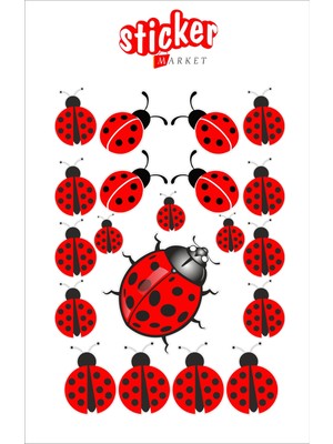 StickerMarket Uğur Böceği Sticker Seti