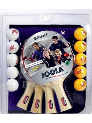 Joola Family Masa Tenisi 4 Raket + 10 Top Set