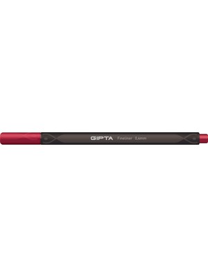 Gıpta Fineliner Kalem 0,4 Mm - Karton Kutu - Üçgen-Bordo