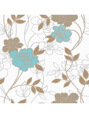 Dekor Harmony 150-E Çiçek Desenli Duvar Kağıdı