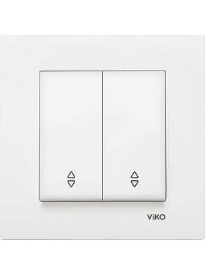 Viko Karre Beyaz Komütatör Vavien Çerçeveli