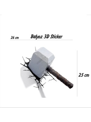 StickerMarket balyoz Sticker (Transparan Baskı)