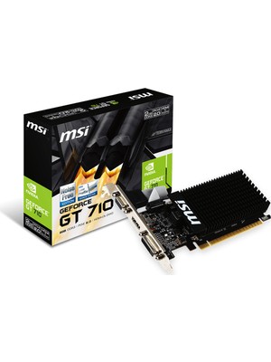 Msı Vga Gt 710 2Gd3H Lp Gt710 2Gb Ddr3 64B Dx12 Pc Ekran Kartı