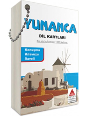 Delta Kültür Yayınevi Yunanca Dil Kartları 1500 Kelime ile Kelime Ezberleme Seti