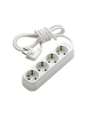 Makel Dörtlü Topraklı Beş Metre Kablolu Grup Priz