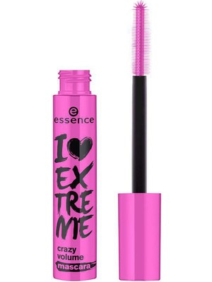 Essence I Love Extreme Crazy Volume Maskara - Hacim Artırıcı, Büyük Boy, Siyah, Şık ve Bakımlı Görünüm