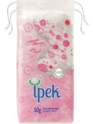 İpek 50 Gram Hidrofil Pamuk Yumuşak Dokunuşlu Koku Etkili Temizlik Ürünü