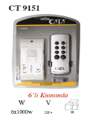 Cata 6X1000 W Aydınlatma Kumandası