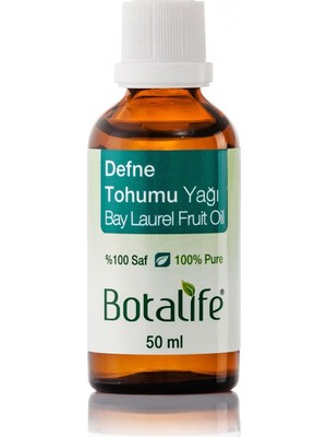 Botalife %100 Saf Doğal(Tehnel) Defne Tohumu Yağı(laurus nobilis fruit oil) 50 ml
