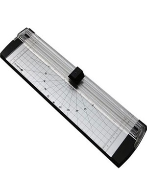 Olympia EZ60 A4 Giyotin Kağıt Kesme Makinesi – Düz Kesim, 7 Sayfa Kapasiteli, Siyah/Beyaz, Sürgülü Cetvelli