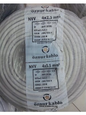 Öznur 4X2,5 Nym - Antigron Kablo 100Mt