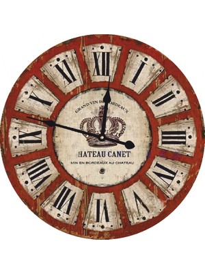 Markakanvas Ahşap Yuvarlak Duvar Saati