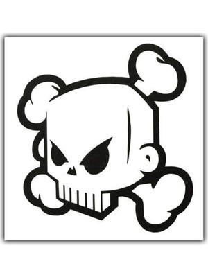 Nettedarikcisi Ozy Kuru Kafa Yazı Araba Oto Sticker ( 9Cm * 9,5Cm )