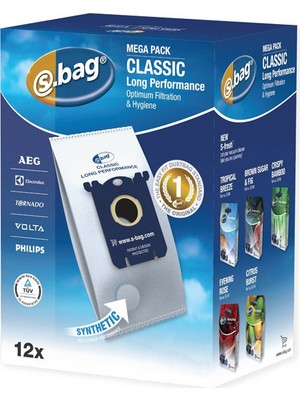 Philips & Elecrolux Orijinal S-bag 12li Mega Paket