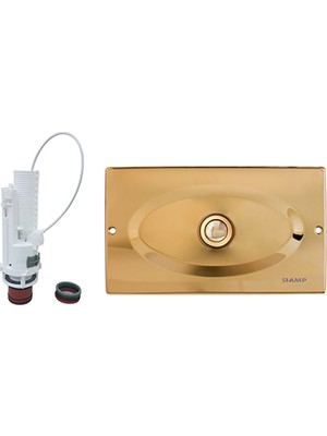 SIAMP® MANNESMANN Gömme Rezervuarı Universal Değişim/Tamir Takım Altın 12 cm Kalınlığında (Tüm Markalara Uyumlu)