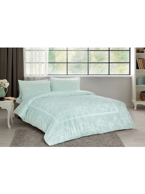 Taç Pamuk Saten Clara Nevresim Takımı Çift Kişilik - Mint