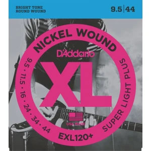 Daddarıo Exl120+ 0,9,5 Set Elektro Tel Set Set Elec Gtr Xl Sup Lıte Plus